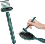 RHOS 2-in-1 Hair Brush Cleaner and Remover Tool - Comb for Removing Hair and Dust, Suitable for Home and Salon Use (1 Pack-Green)