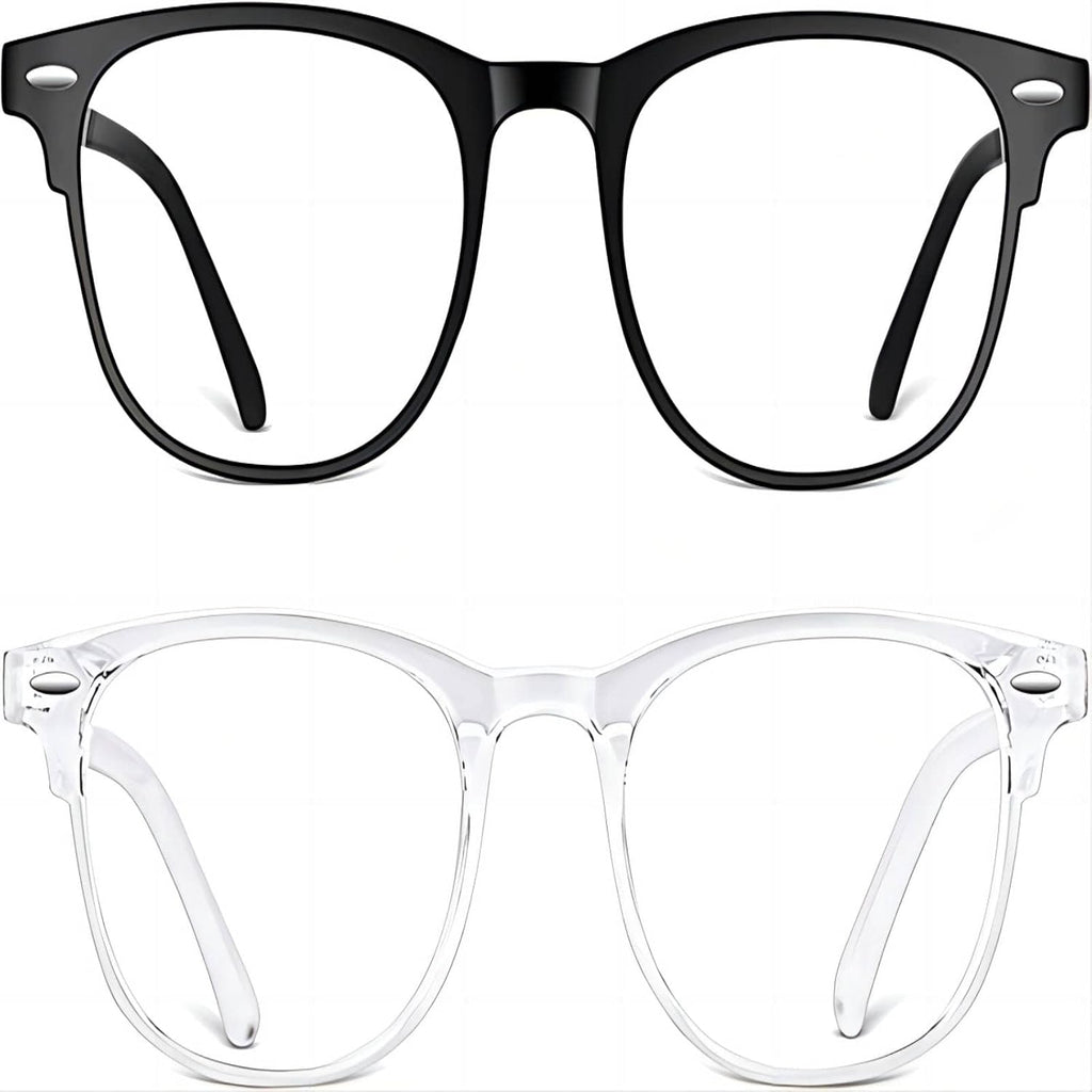 2 Pack Blue Light Blocking Glasses for Women Men,Anti Eyestrain & UV Glare Computer Reading/Gaming/TV/Phones Glasses