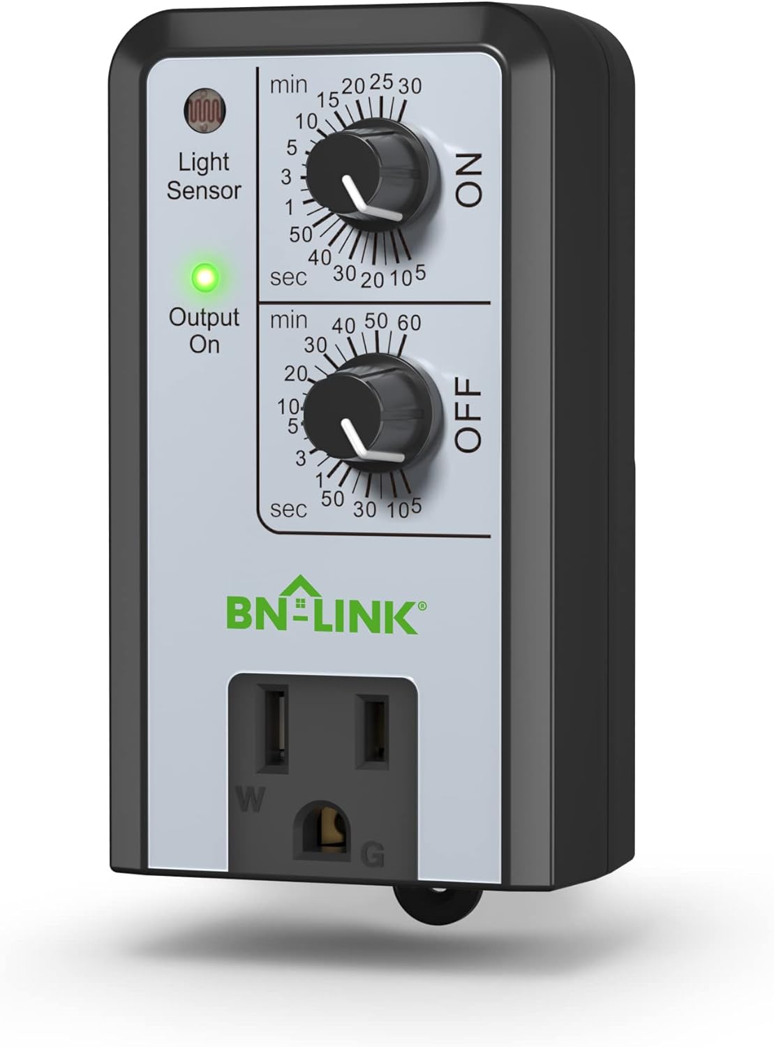 BN-LINK Short Period Repeat Cycle Intermittent Timer, Interval Timer - Day, Night, or 24 Hour Operation, Photocell Light Sensor Dusk to Dawn for Hydroponics Aquaponics Aeroponics