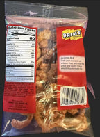BRIM Pork Cracklin Dippers, Fried Pork Fat with Attached Skin, Chew, 80 Calories (3 Pack)
