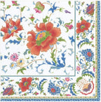Caspari Chinese Ceramic Paper Luncheon Napkins in White, 20 Per Package