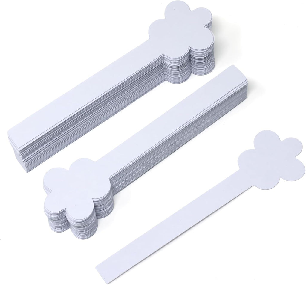 Honbay 100PCS Flower Shaped Disposable Perfume Test Strips Essential Oils Paper Test Strips Smelling Test Paper White Testing Strips Aromatherapy Fragrance Tester Strips (A)