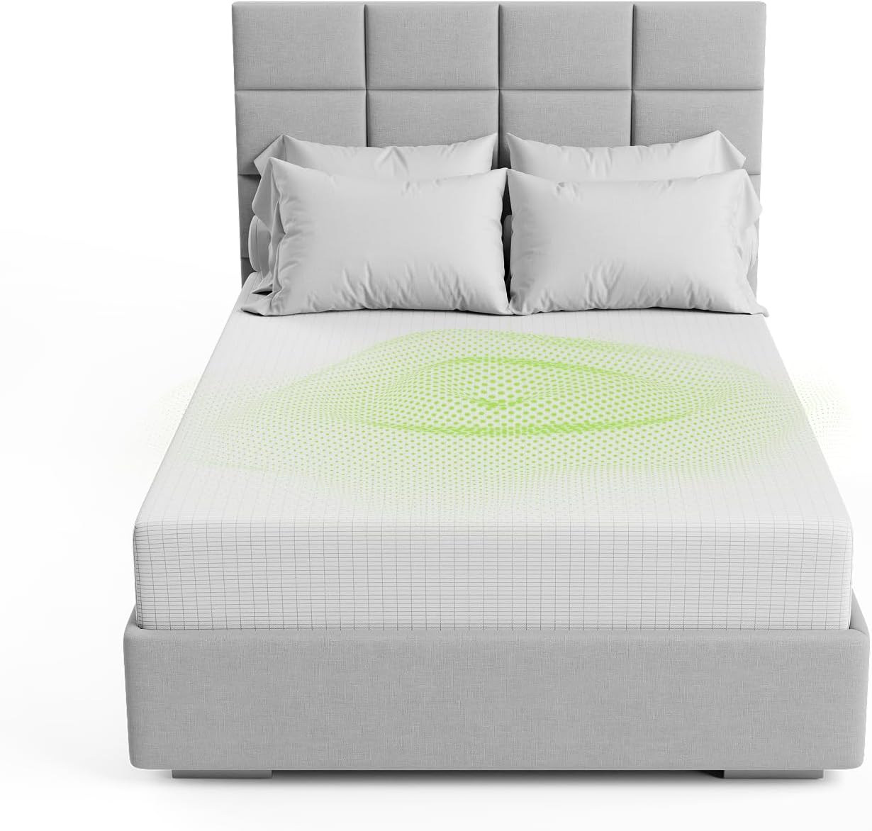The Grounding Co. Fitted Terra Grounding Sheets Queen Size – Premium Organic Cotton Earthing Sheet with Silver-Infused Threads– for Sleep, Recovery & Wellness – White