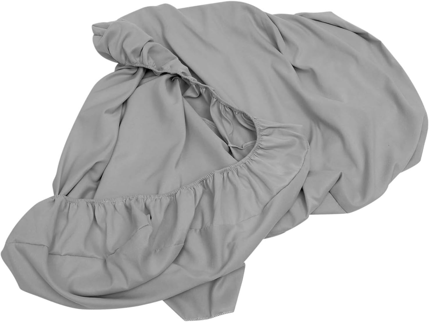 Professional Massage Bed Cover with Face Hole Washable Knitted Couch Sheet for Spas and Salons Comfortable Non- Design Grey Massage Supply