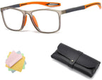 Manly Kicks Reading Glasses, Men's Sports Ultra-Light Anti-Blue Light Presbyopic Glasses, Portable Reading Glasses