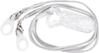 Scicalife Hearing Aids Clip Lanyard for Seniors Portable Bte Anti-Lost Rope with Safety Clamp Silicone Rings and Carry Case 15.35 Inch