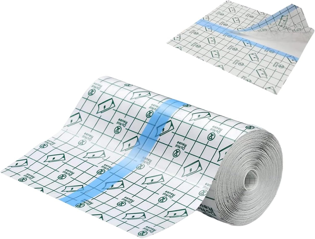 Tattoo Aftercare Waterproof Adhesive Bandage, Second Skin Healing Protective Bandages Transparent Stretch Wound Dressing Tape,Tattoo Bandage Clear Adhesive (15cm*10m)