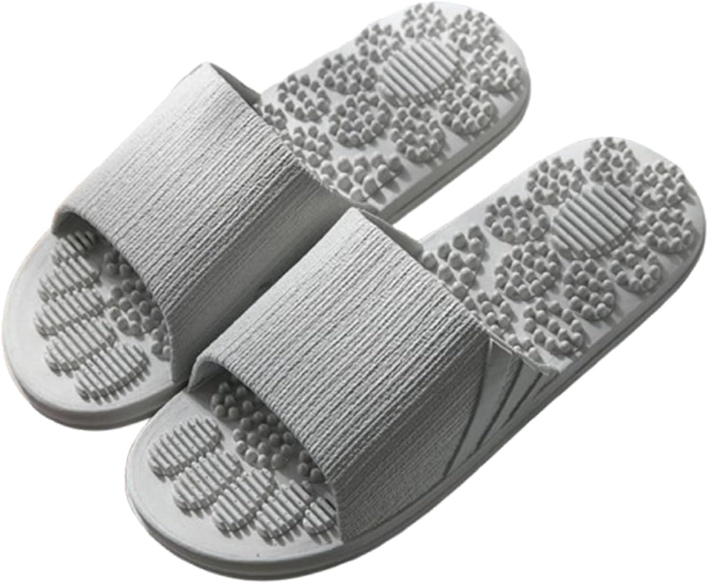 Men's Acupressure House Slippers - Breathable Non-Slip Foot Massage Sandals for Indoor/Outdoor, Unisex Summer Wear