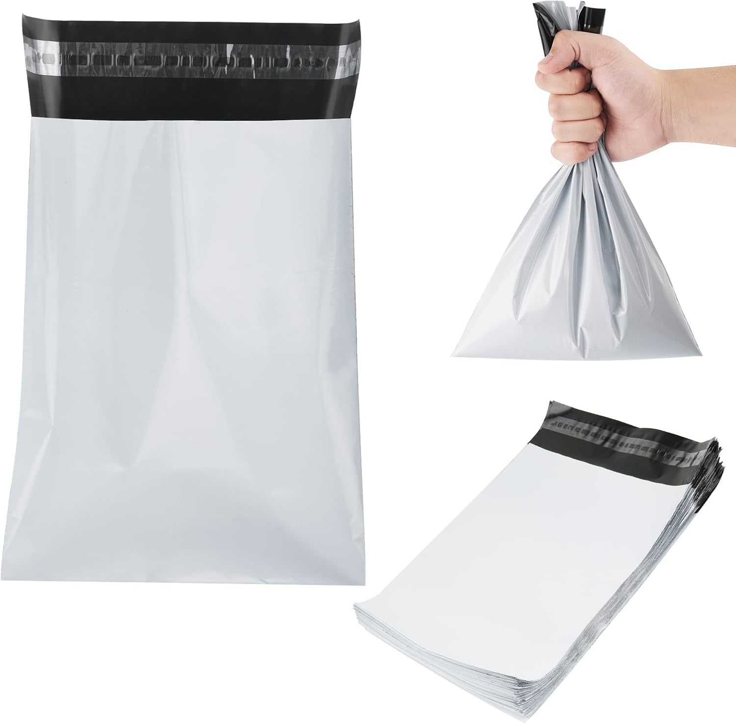 7.8x11.8 Inches Ostomy Pouch Disposable Bags 50 Pieces, Ostomy Supplies for Colostomy Waste Bags or Incontinence Pads