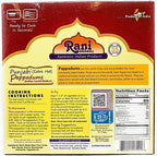 Rani Pappadums (Indian Lentil Wafer Snack) Punjabi Papad - Extra Hot, 7oz (200g) Approximately 15pc, 7 inches ~ All Natural | Gluten Friendly | NON-GMO | Vegan | Indian Origin