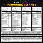 Rescue Detox 7 Day Thermogenic Permanent Detox Kit - Full Body Detox Cleanse for Women and Men - Body Detox Pills for Stomach Detox Cleanse - 100ct Capsules with Bonus Instant Ice Caps