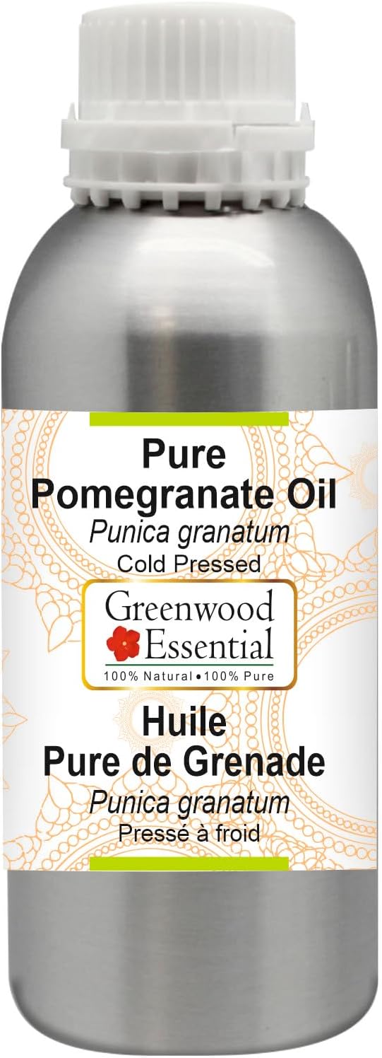 Greenwood Essential Pure Pomegranate Oil (Punica granatum) Cold Pressed 630ml (21 oz)