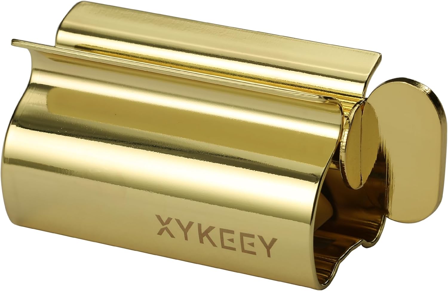 XYKEEY Toothpaste Squeezer Tube Squeezer - Toothpaste Squeezer Roller Tube Squeezer Tool, Rolling Tooth Pastetooth Paste Squeeze Dispenser Tube Wringer, 1 Pack (Gold)