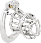 Ternence Male Chastity Device 304 Stainless Steel Ergonomic Design Heavy-Duty Model Chastity Cage Closed Ring Chastity Belt Adult Game Sex Toy X050 50mm