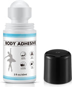 1 Pcs Roll On Body Adhesive for Dancers, Sweat Resistant Water Wash Off Body Glue for Skin & Clothing, Fashion Butt Glue Applicator for Compression Stocking, Bras, Residue Free, 2oz