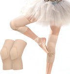 Ultra-thin Dance Knee Sleeves with Gel Pads for Dance, Ballet, Yoga, Cheerleading, Leg Sleeves for Girls，Gift Idea