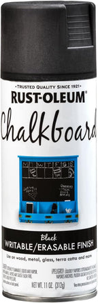 Rust-Oleum 1913830 Chalkboard Spray Paint, 11 oz, Black
