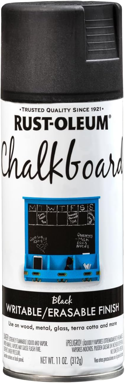 Rust-Oleum 1913830 Chalkboard Spray Paint, 11 oz, Black