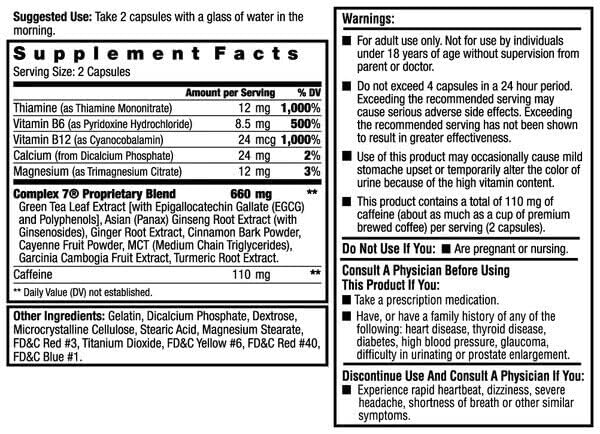 ILIOS Dexatrim Max Appetite Suppressant for Weight Loss – 2 Pack Weight Loss Pills for Women & Men, Fat Burner Supplement to Reduce Hunger, Complex 7 Formula, 120 Capsules Packaging