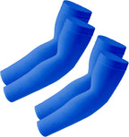 SHEVERCH 2 Pairs Cooling Arm Sleeves Sun UV Protection Sports Compression Sleeves for Men Women