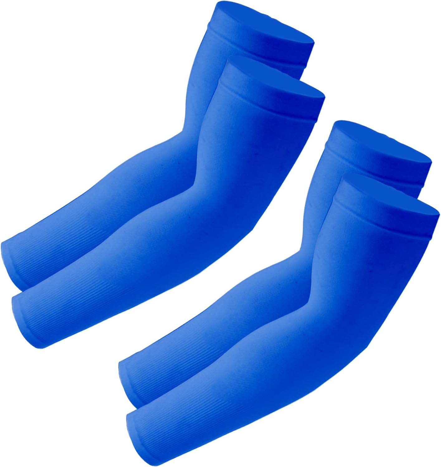 SHEVERCH 2 Pairs Cooling Arm Sleeves Sun UV Protection Sports Compression Sleeves for Men Women