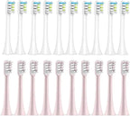 Soft Bristle Replaceable Heads Replacement Brush Head,Compatible for Xiaomi Electric Sonic Toothbrush Soocas X5 X3 X1 X3U(10White 10Pink)