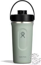 Hydro Flask Shaker Bottle – Insulated Stainless Steel Gym Bottle for Pre Workout & Protein 24 Oz Agave Green
