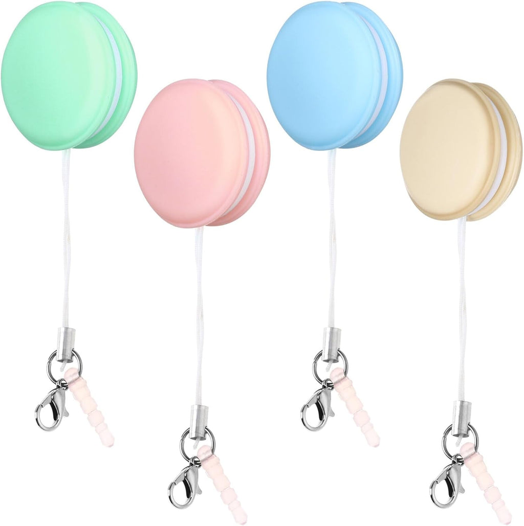 STOBOK 4pcs Macaron Screen Cleaners Eyeglass Lens Portable Phone Screen Cleaners Keychain Screen Cleaning Brush Computer Glasses Cleaner Cloth (Random Color)