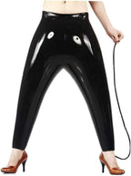 Unisex Black Latex Inflatable Pants Rubber Trousers Exotic Customize,Black,One Size