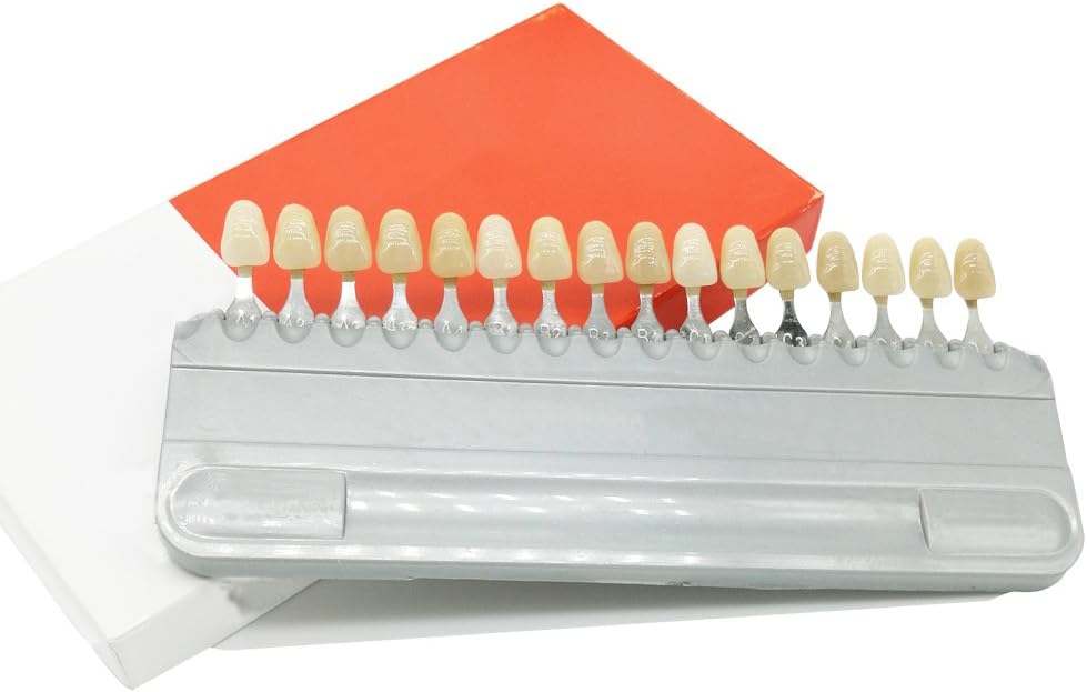 Shade Guide Porcelain Dental Dentist Materials 16 Colors Shade Guide Teeth, Dental Care And Teeth Whitening (Dental-16Color)