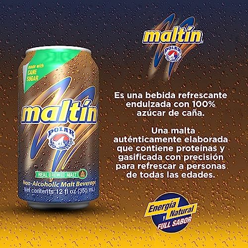 Malta Polar Lata Can 6 PACK 12 oz