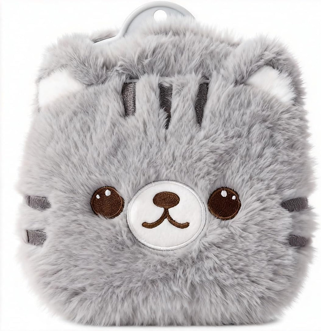 Rubber Hot Water Bottles Pain Relief with Cute Faux Fur Cover