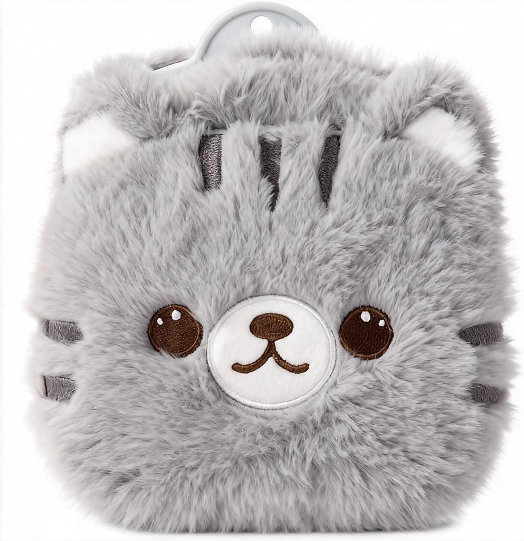 Rubber Hot Water Bottles Pain Relief with Cute Faux Fur Cover