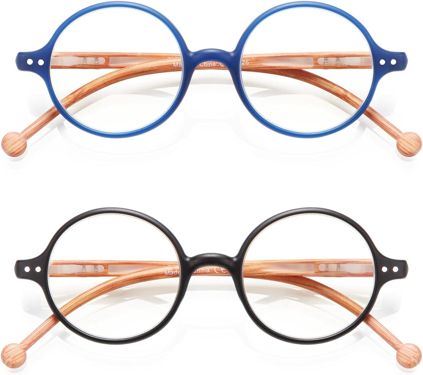 Round Reading Glasses Women Men Blue Light Blocking Circular Readers Unisex Ultra Lightweight Circle Cheaters Glasses