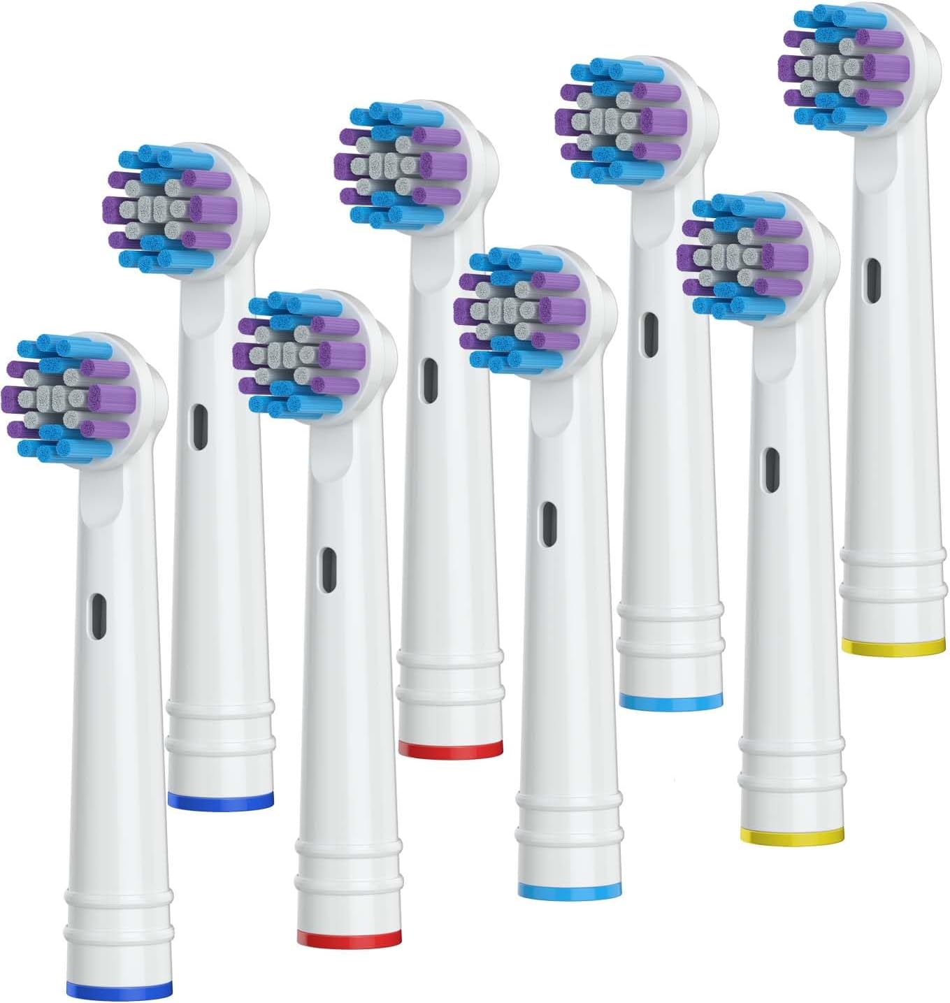 Replacement Toothbrush Heads for Oral-B, 8 Pack Replacement Heads Compatible with Oral B Braun Electric Toothbrush