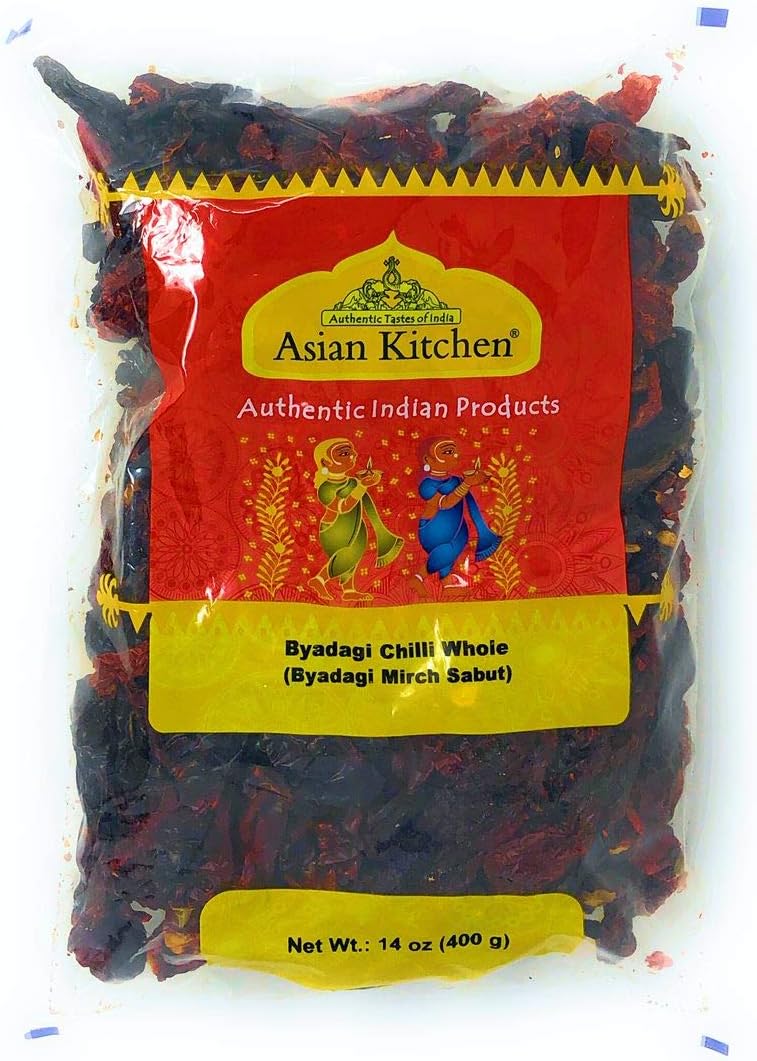 Asian Kitchen (By Rani Brand) Byadagi Chilli Whole, Indian Chilli 14oz (400g) ~ All Natural | Vegan | Gluten Friendly | NON-GMO | Indian Origin