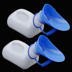 NUOMI 2 Pack Portable Urinals for Men, Spill Proof Travel Urinals Pee Bottle for Male Female Emergency Potties for Camping Hiking 1000ML