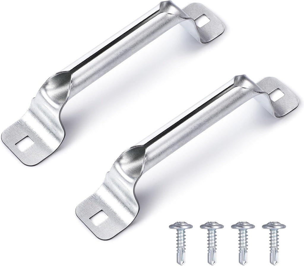 SIHAI 2 Packs Garage Door Lift Handle, Heavy Duty Galvanized Roll Grip for Lift Handle Replacement (2, 6.5" L)