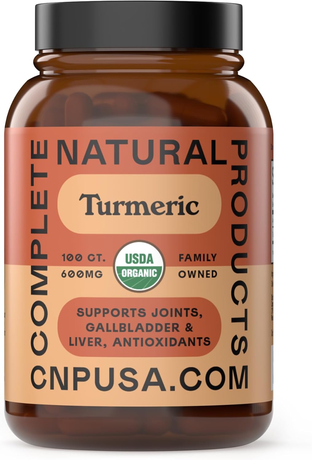 Organic Turmeric Capsules 600mg - Pure Curcumin Root Supplement, Raw Root Powder Pills, Organic Supplements for Liver Gallbladder Support Clean Plant Based Formula Made USA Natural Herbal Wellness Aid