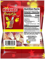 HARIBO Gummi Candy, Fizzy-Cola Gummy Candy Soda Bottles, 5 Ounce Share Size Bags (Pack of 12) Delicious Soft & Chewy Sweet Snacks, Sour & Tangy Cola Flavor