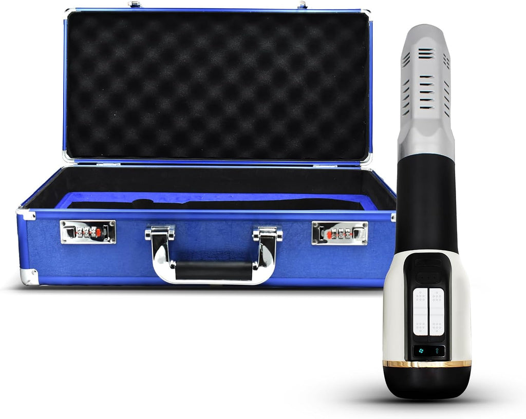 Generic Terahertz (THZ) Therapeutic Device, 2-Speed Temperature/Wind Speed / 3 Modes Adjustable, Therapeutic Wand to Promote Muscle Relaxation, Improve Sleep, Eliminate Fatigue/Joint Pain, White
