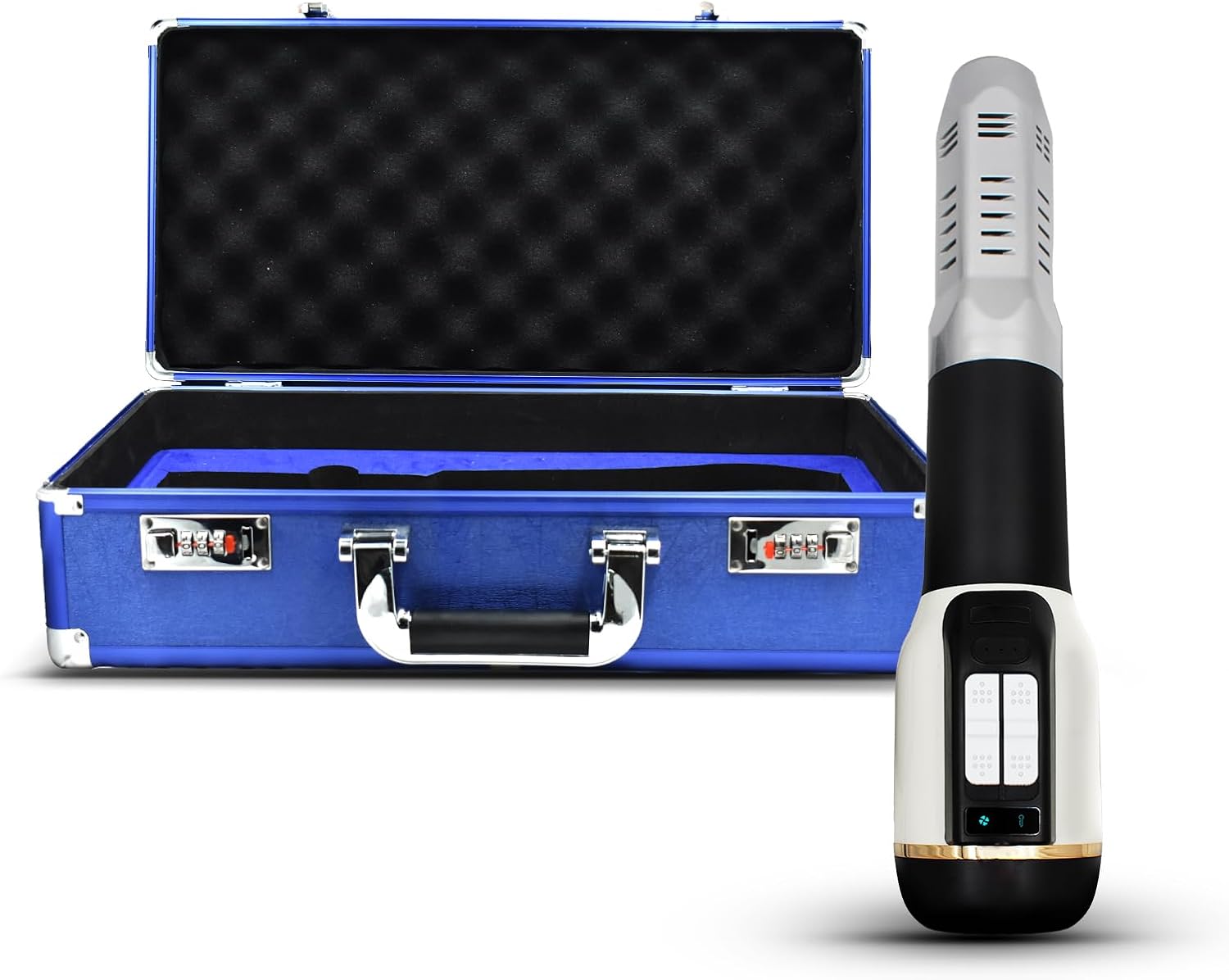 Generic Terahertz (THZ) Therapeutic Device, 2-Speed Temperature/Wind Speed / 3 Modes Adjustable, Therapeutic Wand to Promote Muscle Relaxation, Improve Sleep, Eliminate Fatigue/Joint Pain, White
