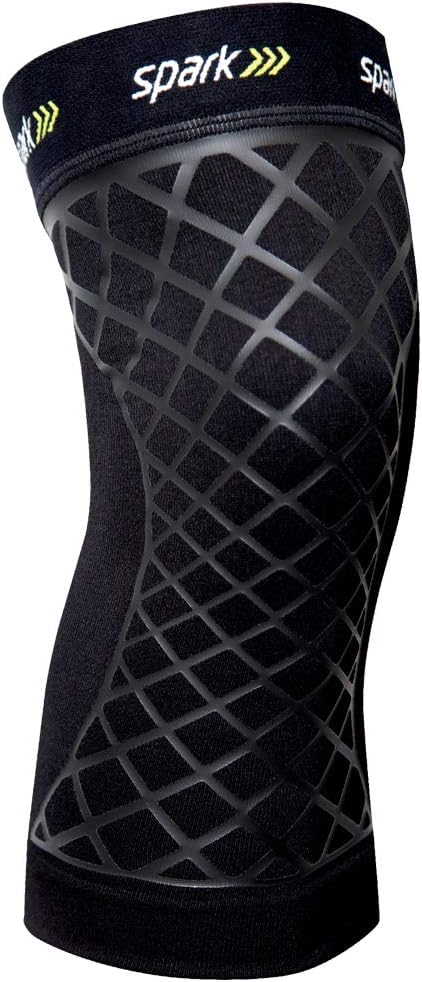 Brownmed - Spark Kinetic Knee Sleeve - Knee Support for Women & Men - Compression Knee Brace with Embedded Kinesiology Tape - Knee Sleeve to Support Knee Pain - Large