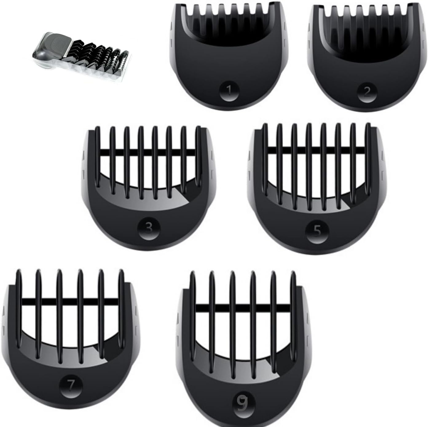 Electric Shaver Trimmer Replacement Head For Braun Series 3，6pcs Comb Trimming Set Suitable for Braun Series 3 Bt32 Styling Attachment Series 3 380s‑4 3040 3045 300s 301s 310s 3000s 3010s 3020s Etc.