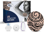 CureTape Patches - Sensor Fixing - Plasters for Freestyle Adhesive Plasters for Libre, Libre 3, Dexcom and Medtronic Guardian Sensors - Sensor Patch - Unique Variants (Tattoo)