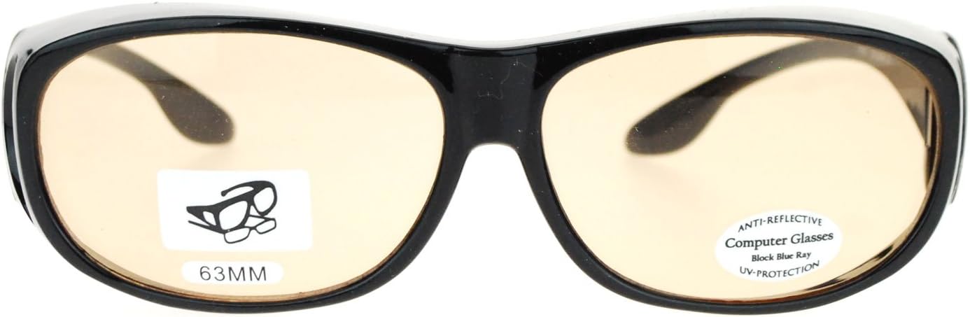 Fit Over 63mm UV Vision Protection Anti Reflective Blue Light Computer Glasses