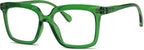 Eyekepper Square Reading Glasses for Women Large Frame Readers