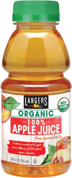 Langers Organic 100% Apple Juice, 10 Fl Oz (Pack of 12)