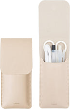 LHiDS Leather Pencil Pouch, Pen Bag for Three Fountain, Ballpoint & Rollerball Pens, Small Pencil Case, Travel Bags Organizer
