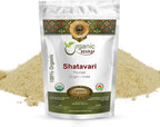 Organic Way Shatavari Powder (Asparagus racemosus) - Kosher & USDA Certified | Vegan, Non-GMO & Gluten Free | Tested for Heavy Metal and Purity | Resealable Bag | 100% Raw from India (1/4LBS / 4Oz)